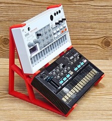 2 Tier Red Desktop Stand for Korg Volca Beats Drum Rhythm Machine Synthesizer