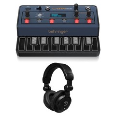 Behringer JT-4000M MICRO 16-Key 4-Voice Hybrid Modeling Synthesizer, Bundle with