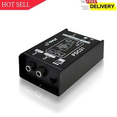 Pyle Premium Direct Injection Audio Box – Passive DI Unit Hum Eliminator w/ I…