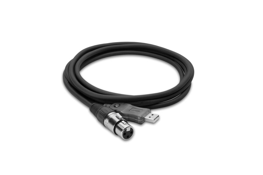 Hosa UXA-110 Microphone Interface Cable USB to XLR 3 pin for Recording / Podcast