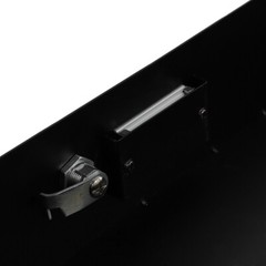 US 2U Heavy-Duty 19″ Steel Lock Locking Deep Rack Mount Drawer DJ Rack Road Case