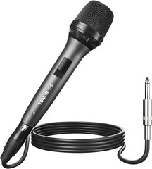 Professional Dynamic Handheld Microphone with High Sensitivity & 4.5M XLR Cable