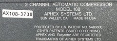 Aphex 108 Easyrider 2-Channel Automatic Compressor Rack Mount 1U Not Tested