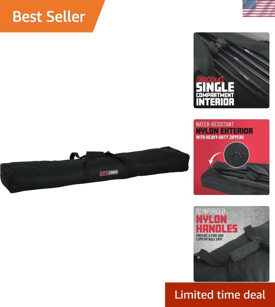 Versatile 50” Stand Carry Bag – Holds 2 Speakers or 6 Mics with Ease
