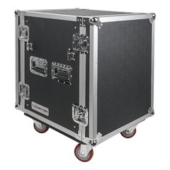 Sound Town 14U PA DJ Rack/Road Case with 21″Depth Plywood,Casters (STRC-14UWT)