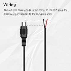 4 Pack RCA Female to Speaker Wire, Plug Adapter Connector Bare…