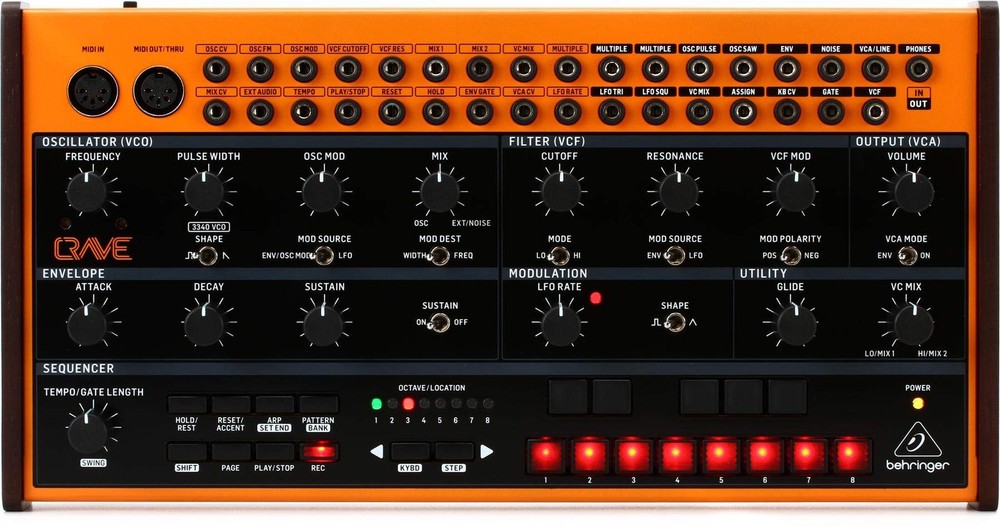 Behringer Crave Analog Synthesizer with Sequencer