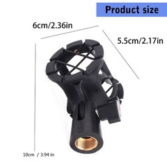Microphone Mic Stand Suspension Shock Mount Pencil Clip Clamp Holder Bracket