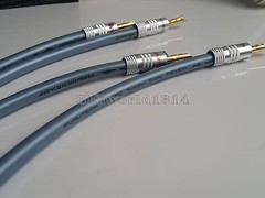 4x HiFi Furutech Cryogenic Speaker Jumper Cable Bi Wire Pure copper Gold Banana