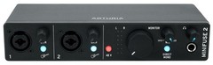 Arturia Minifuse 2 Black 2×2 USB MIDI Audio Recording Interface+Headphones