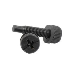 Rack Screws 10-32 Black Thumb Screws for 19″ rack equipment – 50 pack