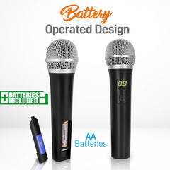 -PRO Professional Wireless Microphone System – Dual UHF Band, Wireless, Handheld