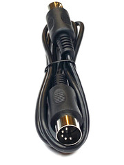 MIDI Cable 3 ft Male to Male 5 Pin DIN Plugs Black