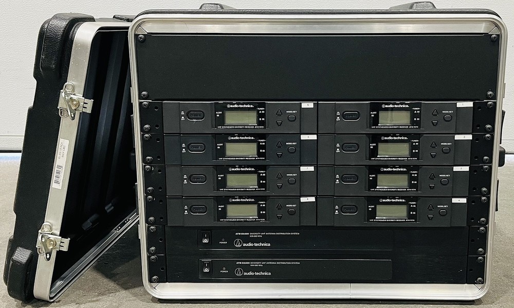 UHF Synthesized Diversity Receiver ATW-R310 8 Unit System Power Tested