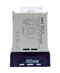 2set Timer Socket PF085A 8P + Clamp FH-3 DIN Rail Screw Terminal CE RoHS Anly