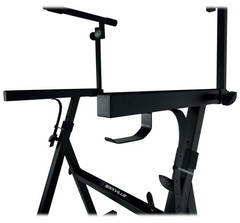 Rockville Z45W Z-Style 2-Tier Keyboard Stand+Wheels Fits Yamaha CP300