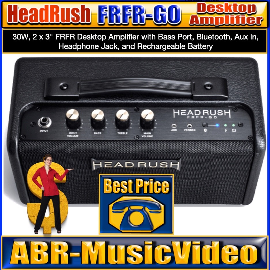 Headrush FRFR Go 30-watt 2 x 3-inch Powered Speaker Cabinet/ 1 Year Warranty