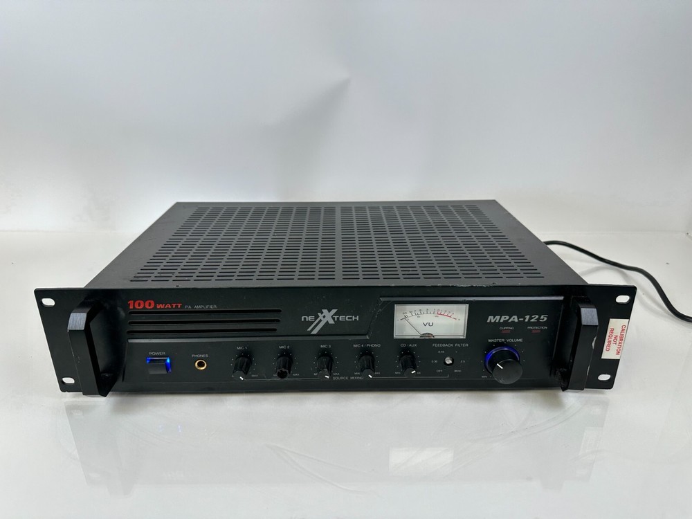 Radio Shack Optimus MPA-125 Mono Pa mixer Amplifier 100 Watts Rackmount