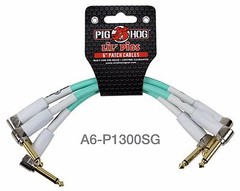 3-Pack Pig-Hog 6in 1/4″ 90-Degree Mono TS Male/Male, 8mm/OD, Seafoam Green