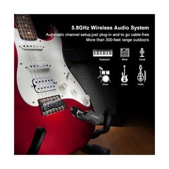 LEKATO Wireless Guitar System 5.8 Wireless Guitar Transmitter Receiver Rechar…