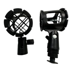 Microphone Clip Holder Stand Mount Mic Black Universal Replacement Part