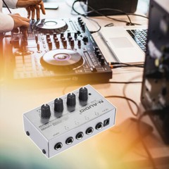 Music Mixer Studio Power HA400 Headphone Amplifier 4 Channels Mini Audio Stereo