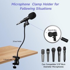 Stinzgie Gooseneck Mic Stand Desk Clamp Mount