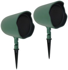 8 JBL GSF6-GN 6.5″ Landscape Ground Stake/Wall Mount 70v Commercial Speakers+Amp