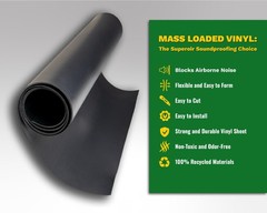 EnviroFlex 2 LB Mass Loaded Vinyl 4’x4’ (16 SF) – MLV Soundproofing Barrier f…