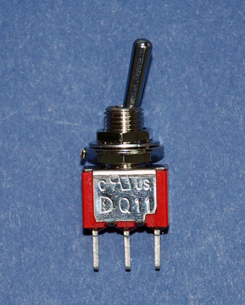 100pc Miniature Toggle Switch 1MS1T1B1M2QES On/On 3P SPDT 2A250V 5A120V PCB Pin*