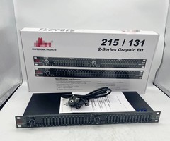 DBX 215 Dual Channel 15-Band Graphic Equalizer Testing Working NEW US