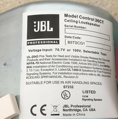 JBL Control 26CT Ceiling Loudspeaker RED 6.5 in wall loud speaker