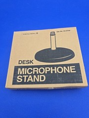 Radio Shack Desk Table Top Cast Iron Podium Microphone Stand 33-370A New Sealed