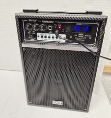 Pyle Portable Speaker Karaoke System – PWMAB250 Power Plug Tested Plays Radio