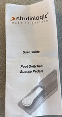 Studiologic VFP Series VFP-1/10 Single Piano-Style Sustain Pedal Made in Italy