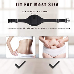 Weewooday 1 Pack Mic Belt Adjustable Microphone Holder Pack Carrier Pouch Secure