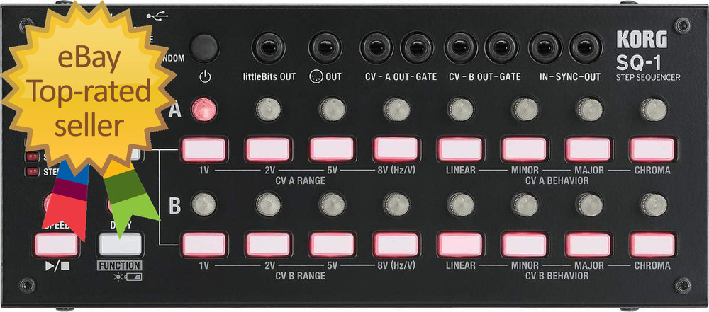 CV Sequencer and Sync Box (Sq1) Black Small easy to use and handle