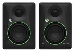 2 Mackie CR4.5BT 4.5″ Studio Monitors+Tone Control+Mic+Headphones+Desktop Stands