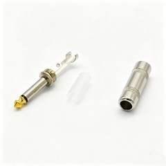 10x 6.35mm 1/4″ TS Mono Plug Heavy Duty Solder Type Guitar Speaker Connector