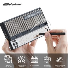 Stylophone The Original Pocket Electronic Synthesizer H6, W12, D22 cm, Silver