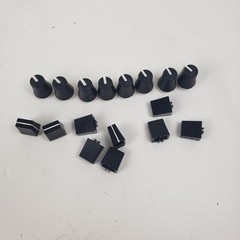 Novation Launchkey 49 MK3 Replacement Knobs and Fader Caps Set Black 17 Pieces