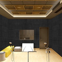 24 Pack Sound Absorbing Foam Panels 12″x12″ High Density Fire Resistant Acoustic