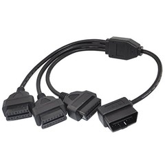 OBD2 Splitter Cable,OBD-II Extension Cable,Car Diagnostic 1 Male to 3 Female