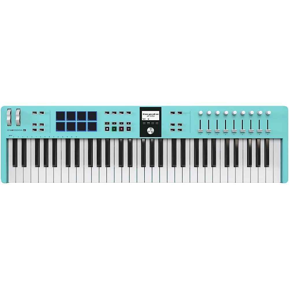 Arturia KeyLab Essential 61 mk3 MIDI Keyboard Controller – Aquamarine