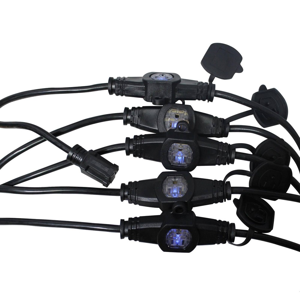 ProX 32FT 110V Male to 6 Outlet 110v Female Edison Power Cord [XC-MEP12-326 MK2]