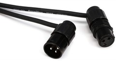 Low Profile XLRXLR Microphone Cable 2 FT Male To Female Balanced Audio Cord