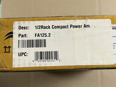 Ashly FA125.2 1/2-Rack Compact 2-Channel Power Amplifier – 2 x 125W – New