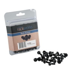 Standard Size Rack Screws 25 Pack High Quality Durable Storage Fasteners