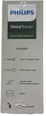 Philips VoiceTracer Wireless Microphone VTR7700 1RX+1TX Audio Recorder New
