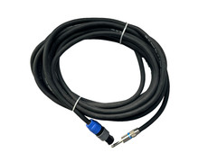 Pro Co Power Plus 12-2 Speaker Cable 15ft w/NEUTRIK Speakon NL2FC to 1/4″ Male